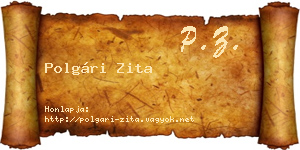 Polgári Zita névjegykártya
